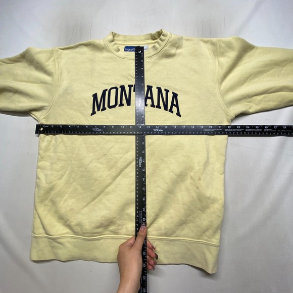 Montana Crewneck Men's M Yellow Big Cotton Better Than Basic Gear - Picture 10 of 15